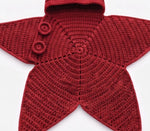 Crocheted Star-shaped Bodysuit Starfish Baby Sleeping Bag Newborn Baby Boy Girl Kids Cartoon Hooded Romper Jumpsuit Bodysuit Clothes Outfits Long Sleeve Playsuit Toddler One Piece Outfit