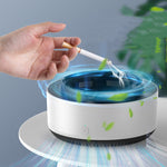 Cenicero purificador de aire con eliminación de humo, purificador de aniones, purificador automático práctico, cenicero portátil para coche.